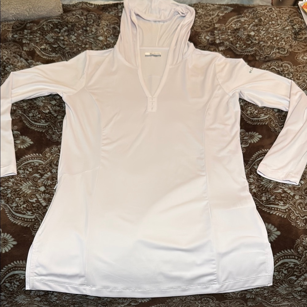 Columbia White Hooded Tunic